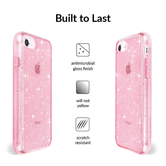 Pink Stardust Glitter iPhone Case