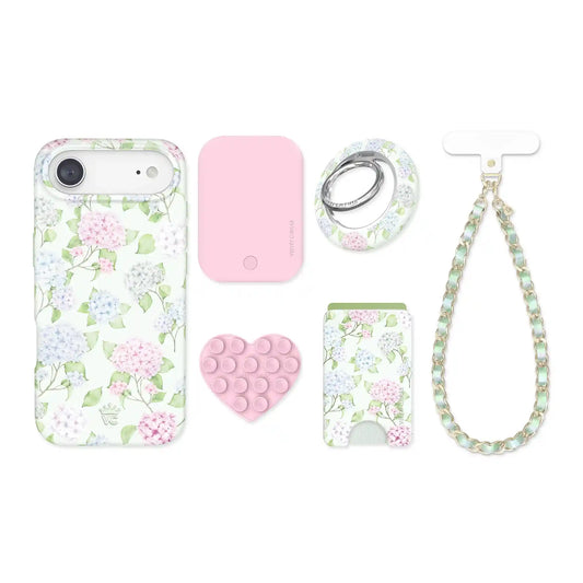 Hydrangea Floral iPhone Bundle Set