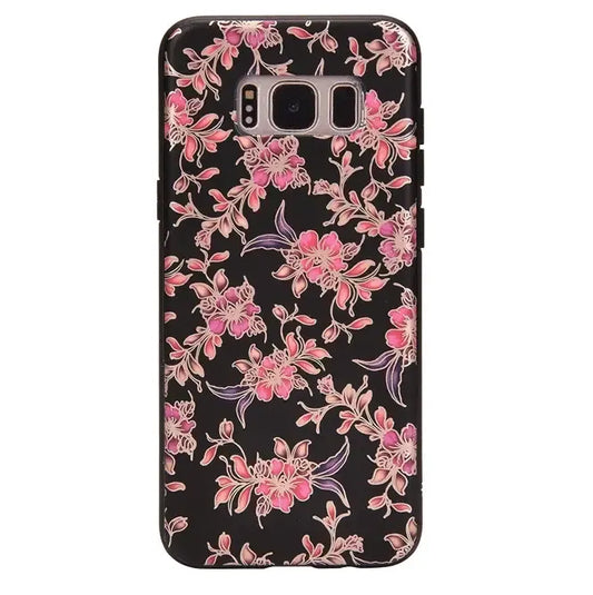 Midnight Floral Chrome Samsung Galaxy Case