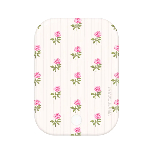 Pink Peony Floral Portable MagSafe Charger Power Pack