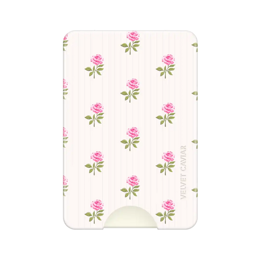 Pink Peony Floral MagSafe Wallet