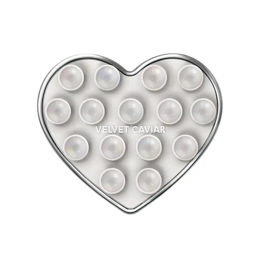 Silver Chrome Heart MagSafe MightyGrip