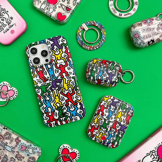 Keith Haring Rainbow Dancers Portable MagSafe Charger Power Pack