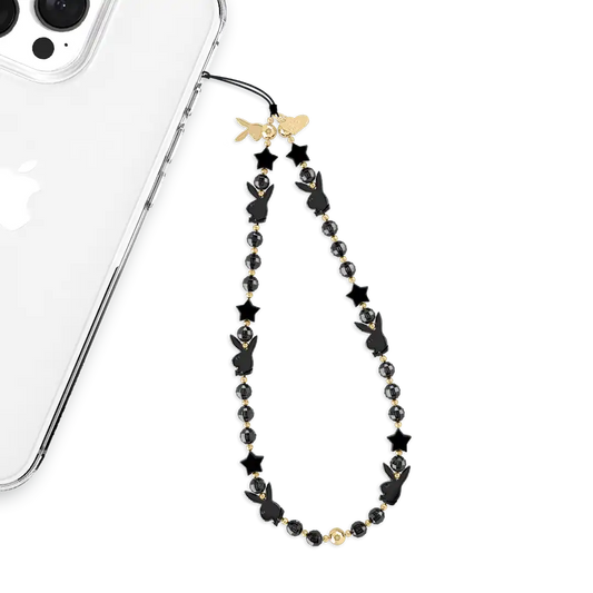 Playboy Black Bunny Phone Charm