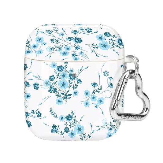French Blue Floral AirPod Case