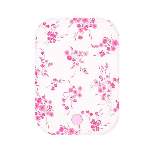 French Rose Floral Portable MagSafe Charger Power Pack