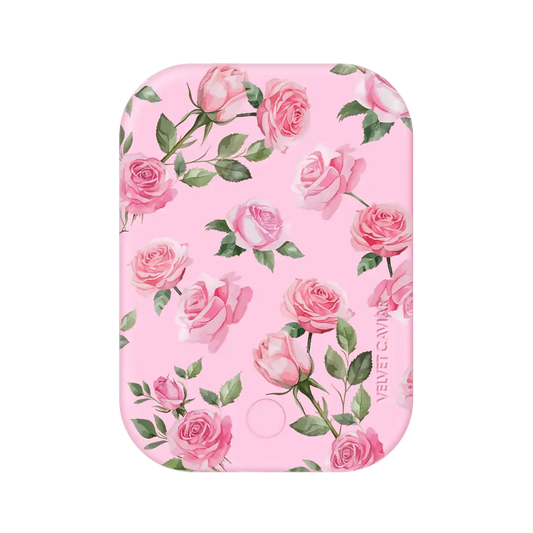 Baby Pink Roses Portable MagSafe Charger Power Pack