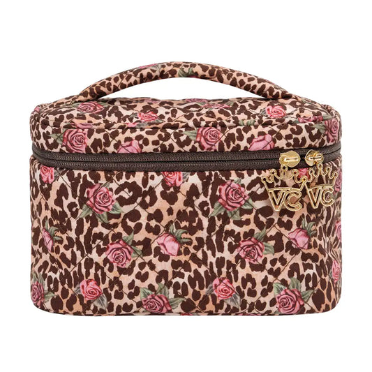 Rosy Leopard Vanity Bag