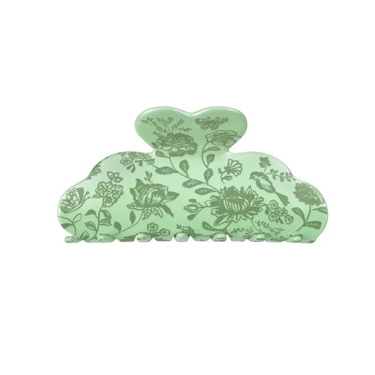 Storybook Sage Floral Hair Clip