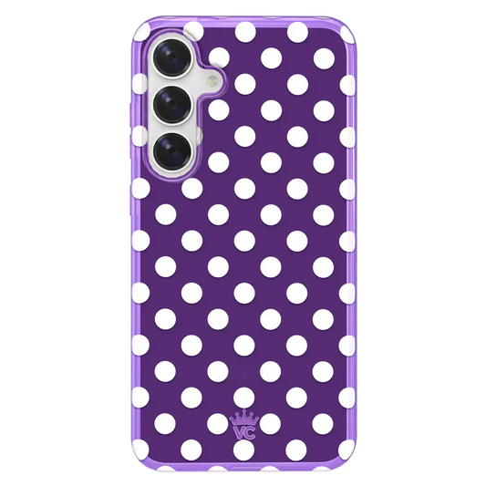 Violet Glow Polka Dot Samsung Case