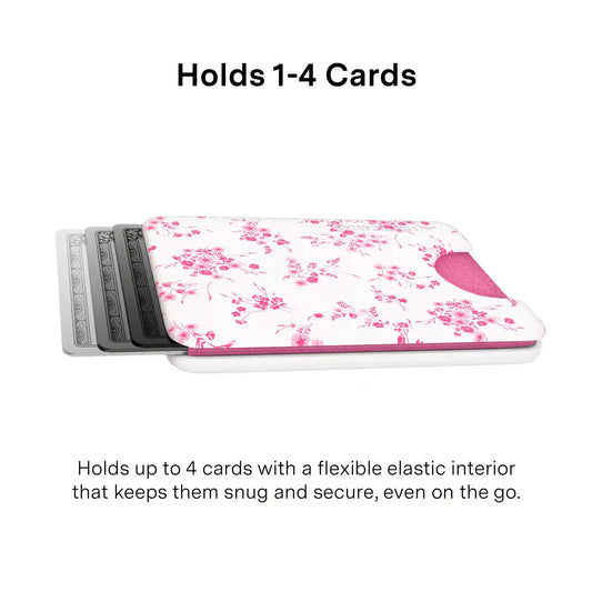 French Rose Floral MagSafe Wallet