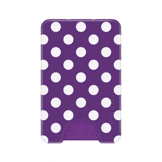 Violet Glow Polka Dot MagSafe Wallet