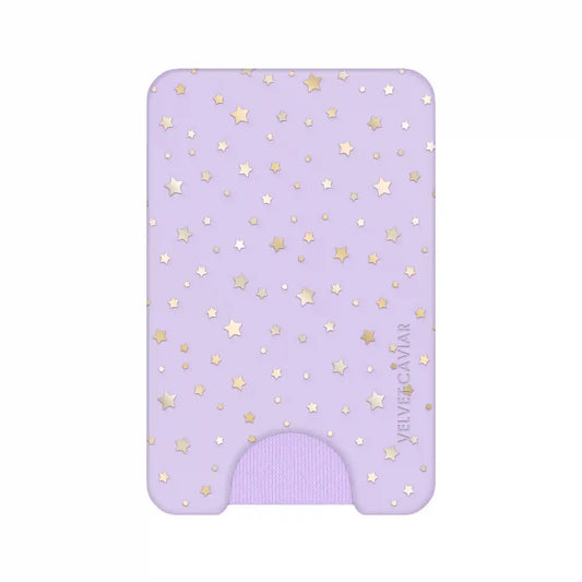 Lilac Celestial Stars MagSafe Wallet