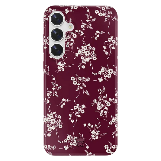 French Burgundy Floral Samsung Case