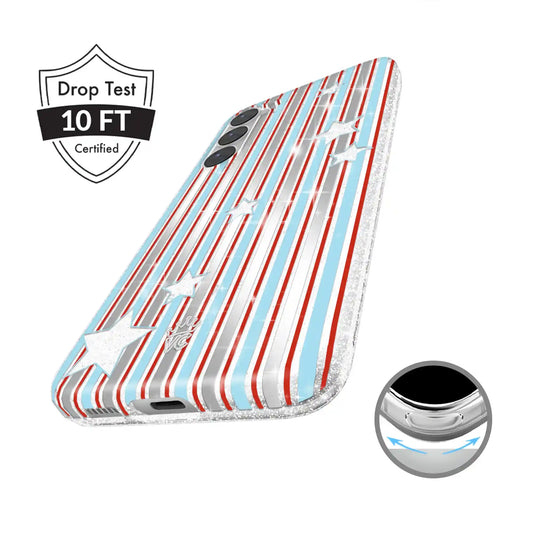 Stars & Stripes Glitter Samsung Case