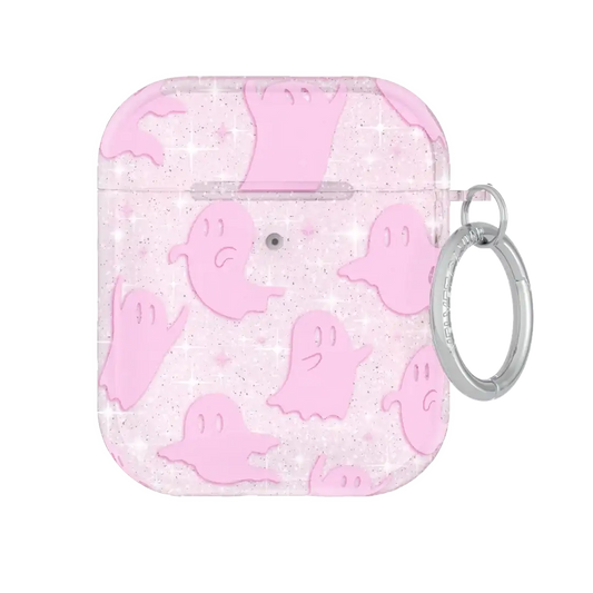 Ghosted Pink Glitter AirPod Case